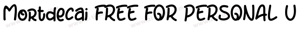 Mortdecai FREE FOR PERSONAL USE字体转换